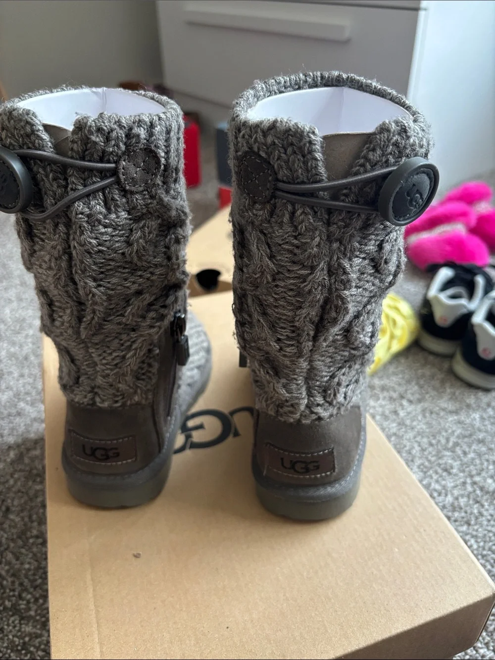 UGG Kids classic Cardi Cable Knit Boot